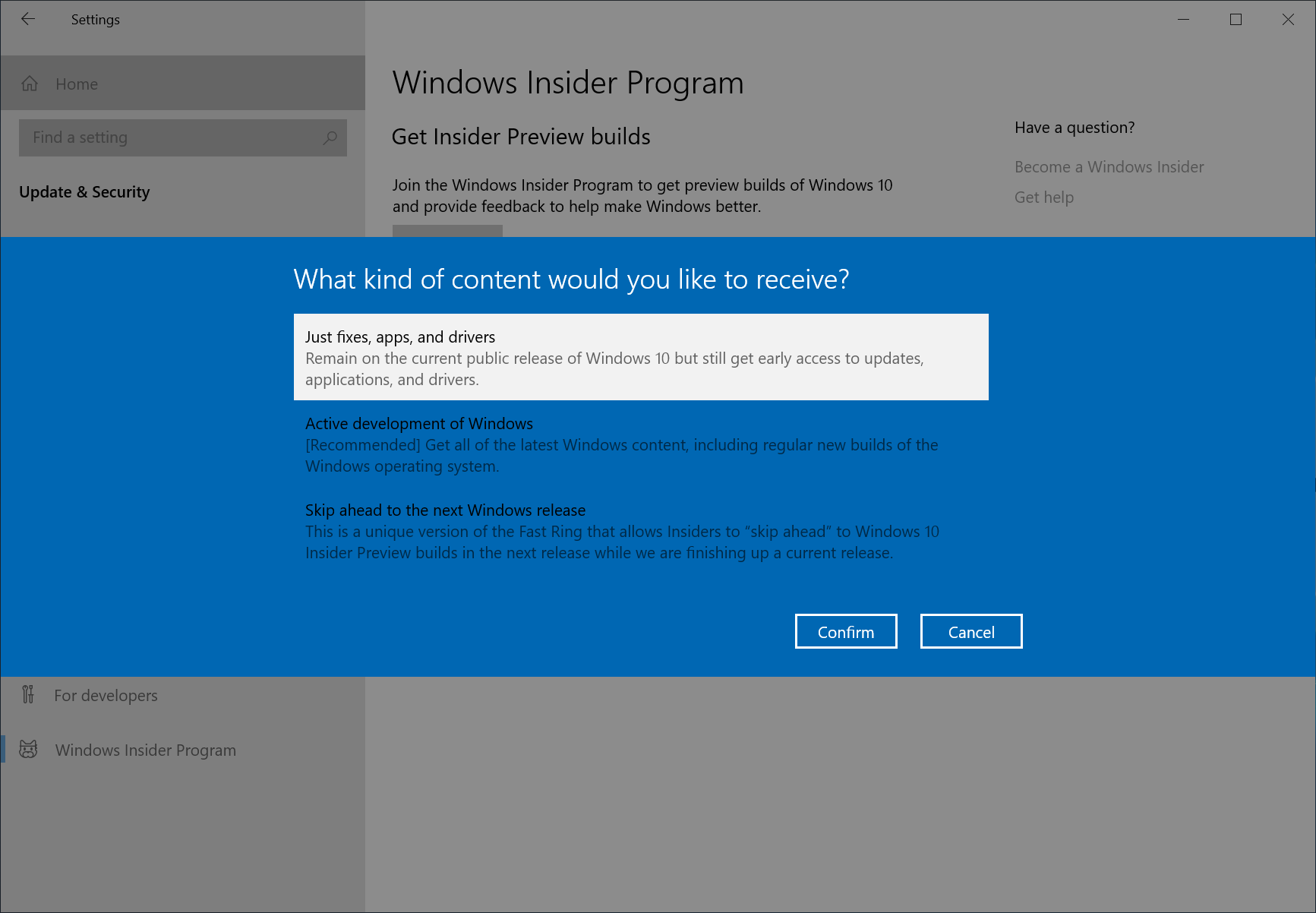 Install Windows 10 2004 Windows Insider
