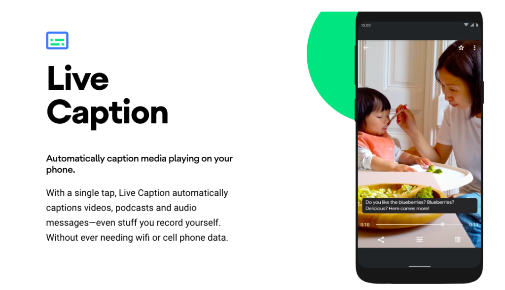 Live captions feature OxygenOS