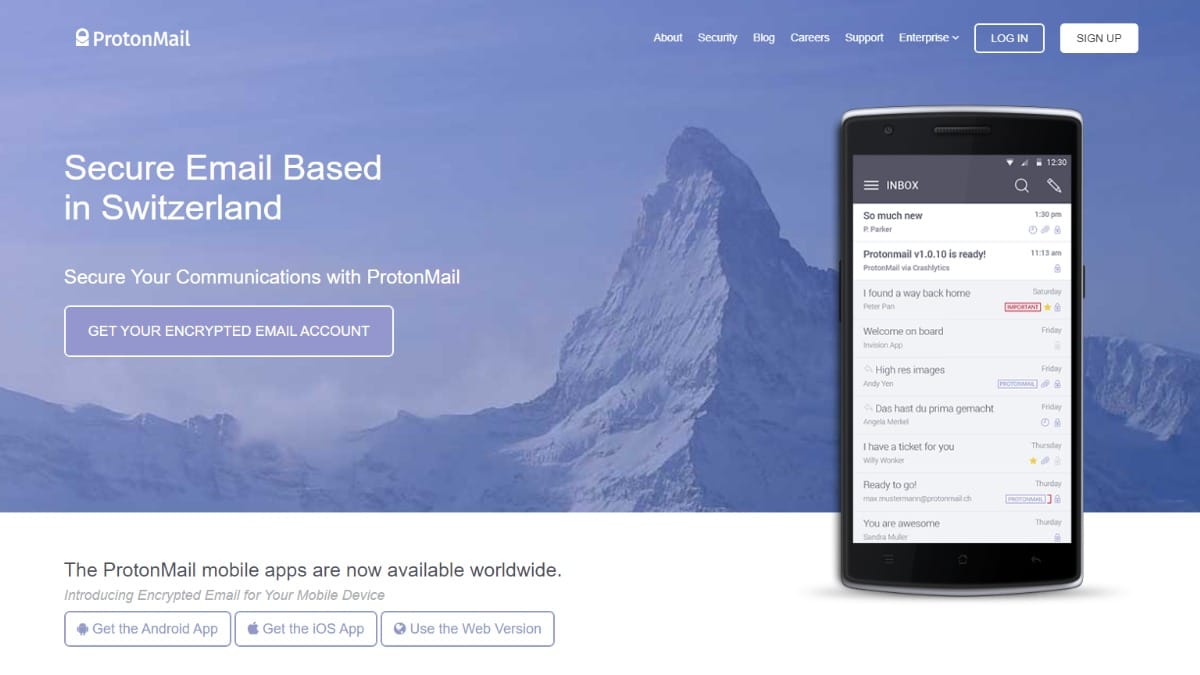 Protonmail App Forwardden