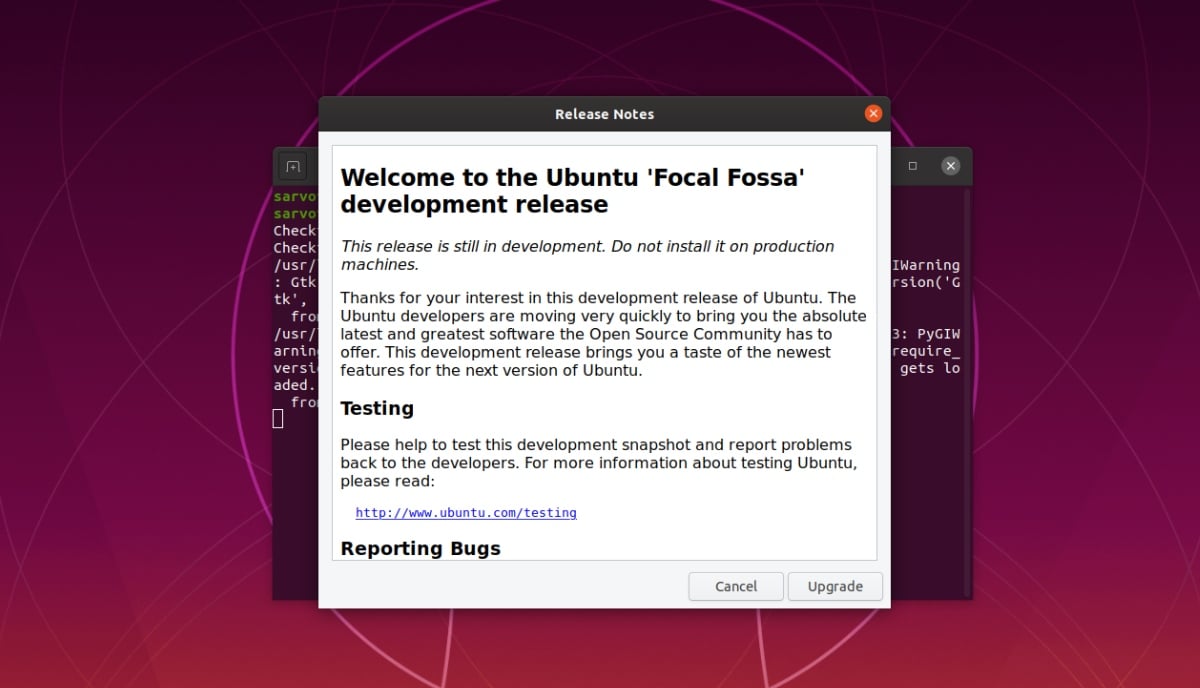 Upgrade Ubuntu