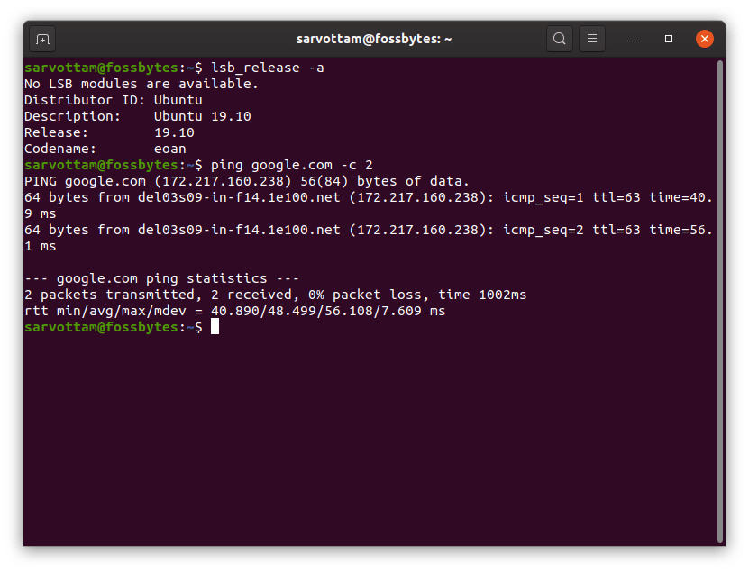 Обновление Ubuntu из командной строки - Проверьте версию Ubuntu и интернет-соединение