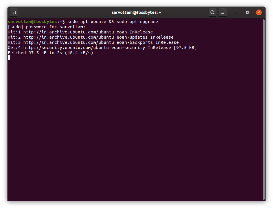 Обновление Ubuntu из командной строки - Запустите обновление Ubuntu