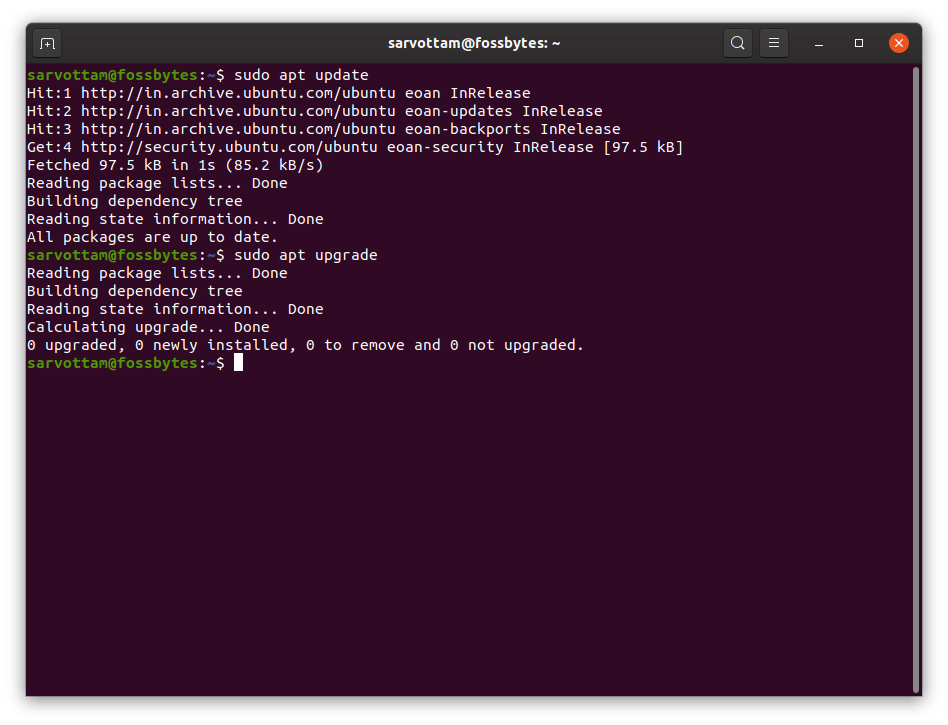 update node version ubuntu