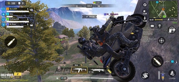 vehicle mechanism issue in Call of duty mobile