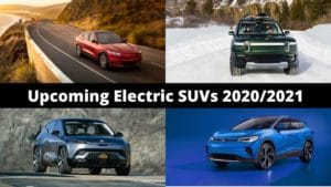 Best Upcoming electric SUVs 2020-2021 electric vehicles