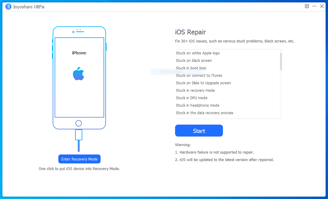 imyfone ios system recovery tool