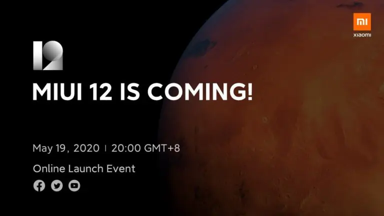 Official: MIUI 12 To Launch Globally On May 19th