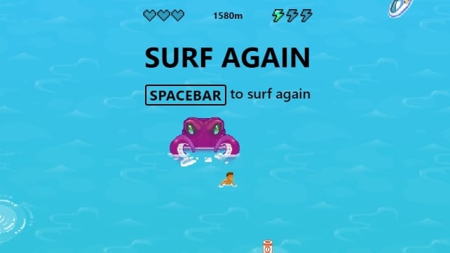 Microsoft edge surf game kraken monster