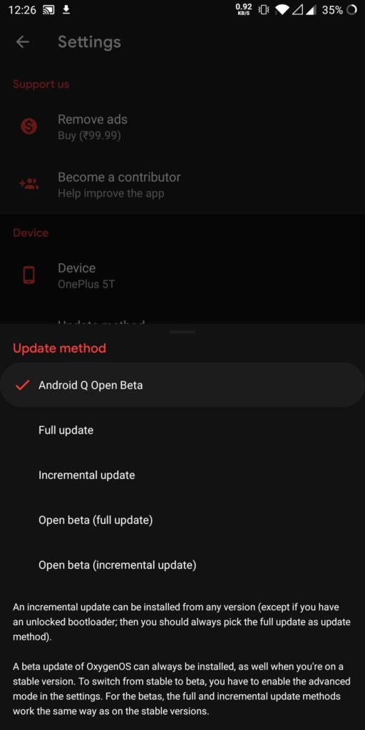 Oxygen Updates Android 10 OnePlus 5