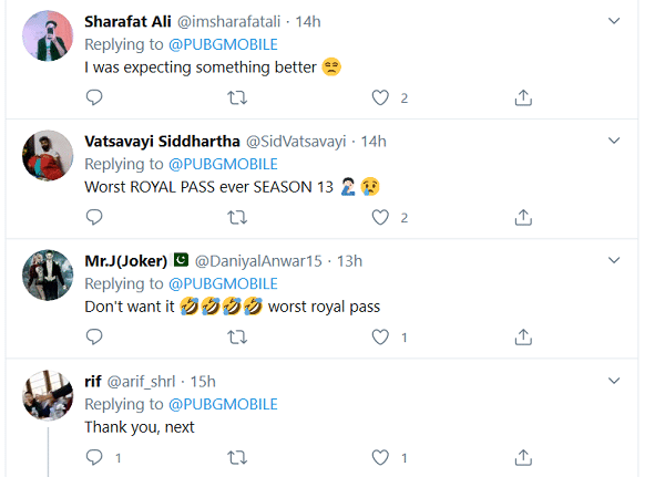 Players hate PUBG Mobile season 13 Royale Pass