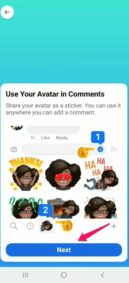 facebook avatar stickers