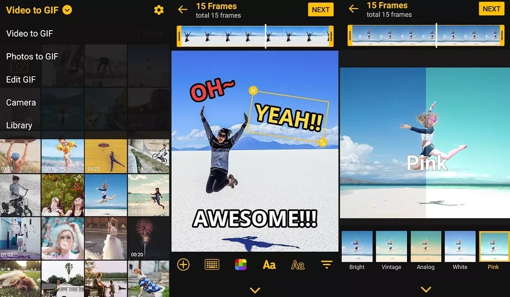 imgplay GIF editor giphy alternatives for Android, iOS