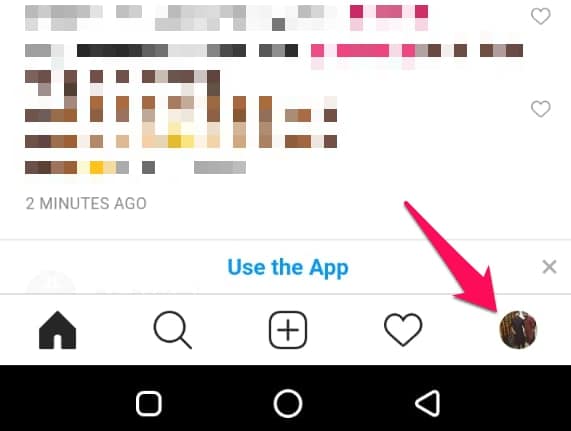 Delete Instagram account using web browser