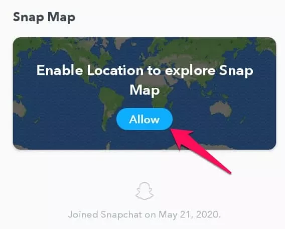 allow snap map