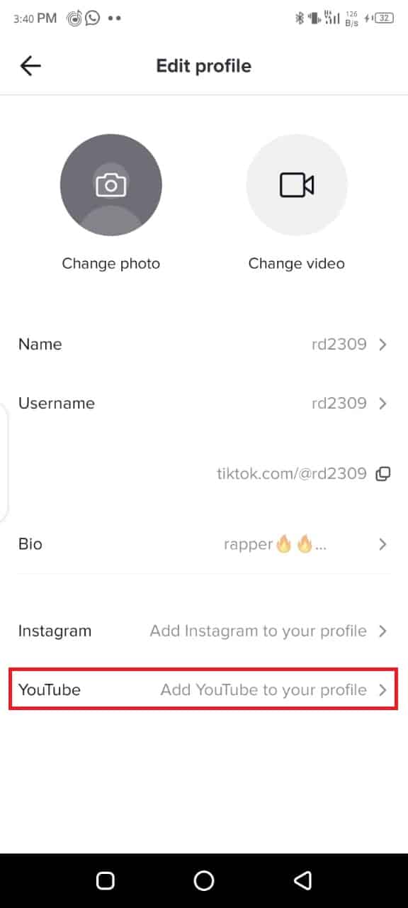 link youtube account to tiktok