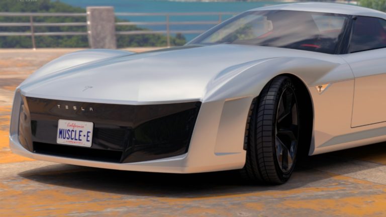Tesla Roadster Muscle-E Electric Car