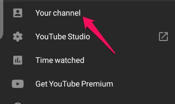 Your Channel button