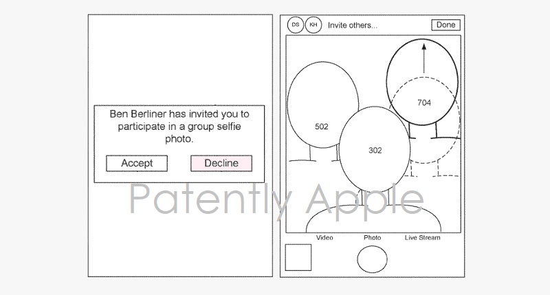 Apple Patent Synthetic Group Selfie