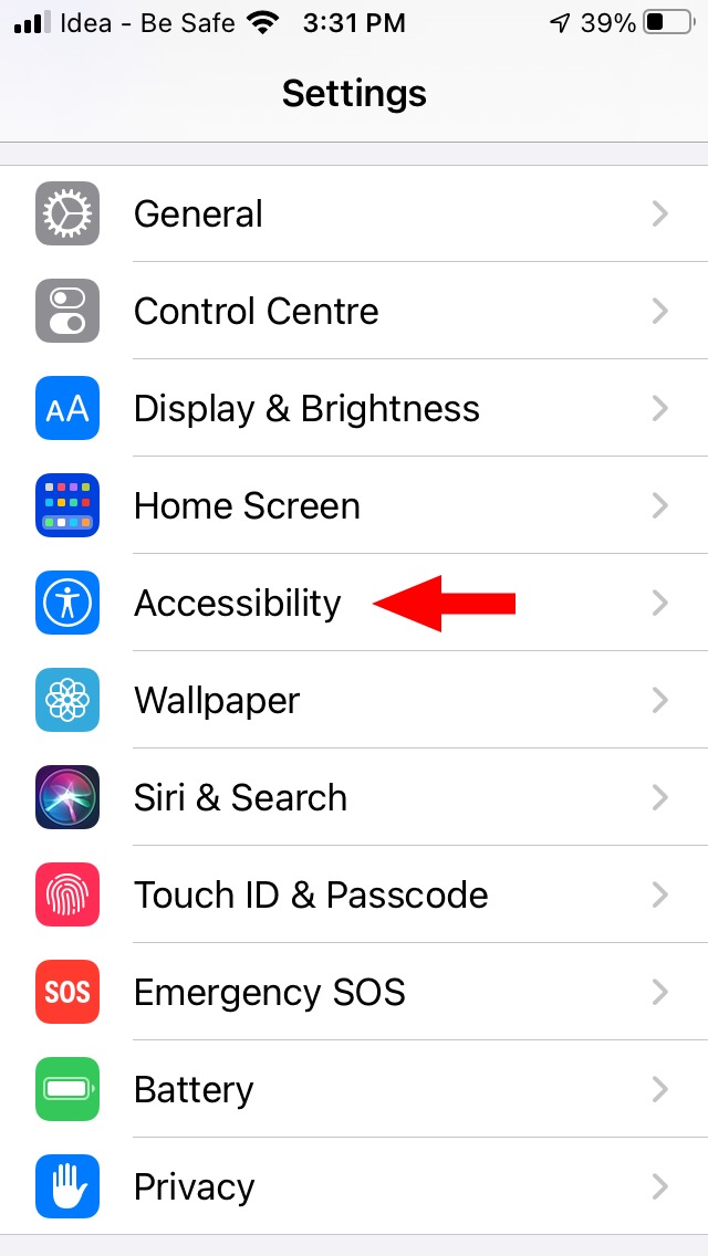 Enable Sound Recogntion iOS 14 iPhone 1