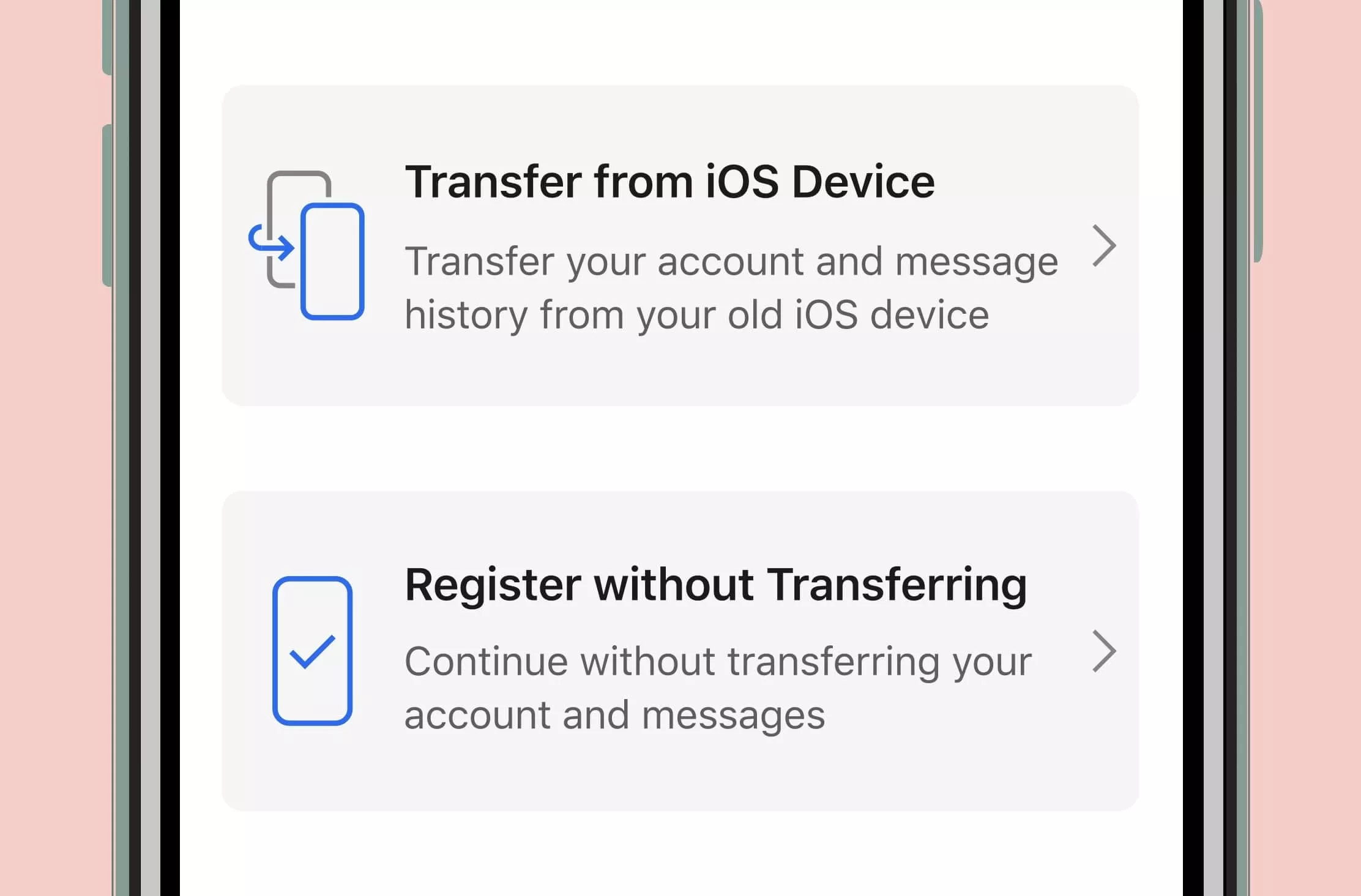 How to transfer Signal Messages From Old iPhone
