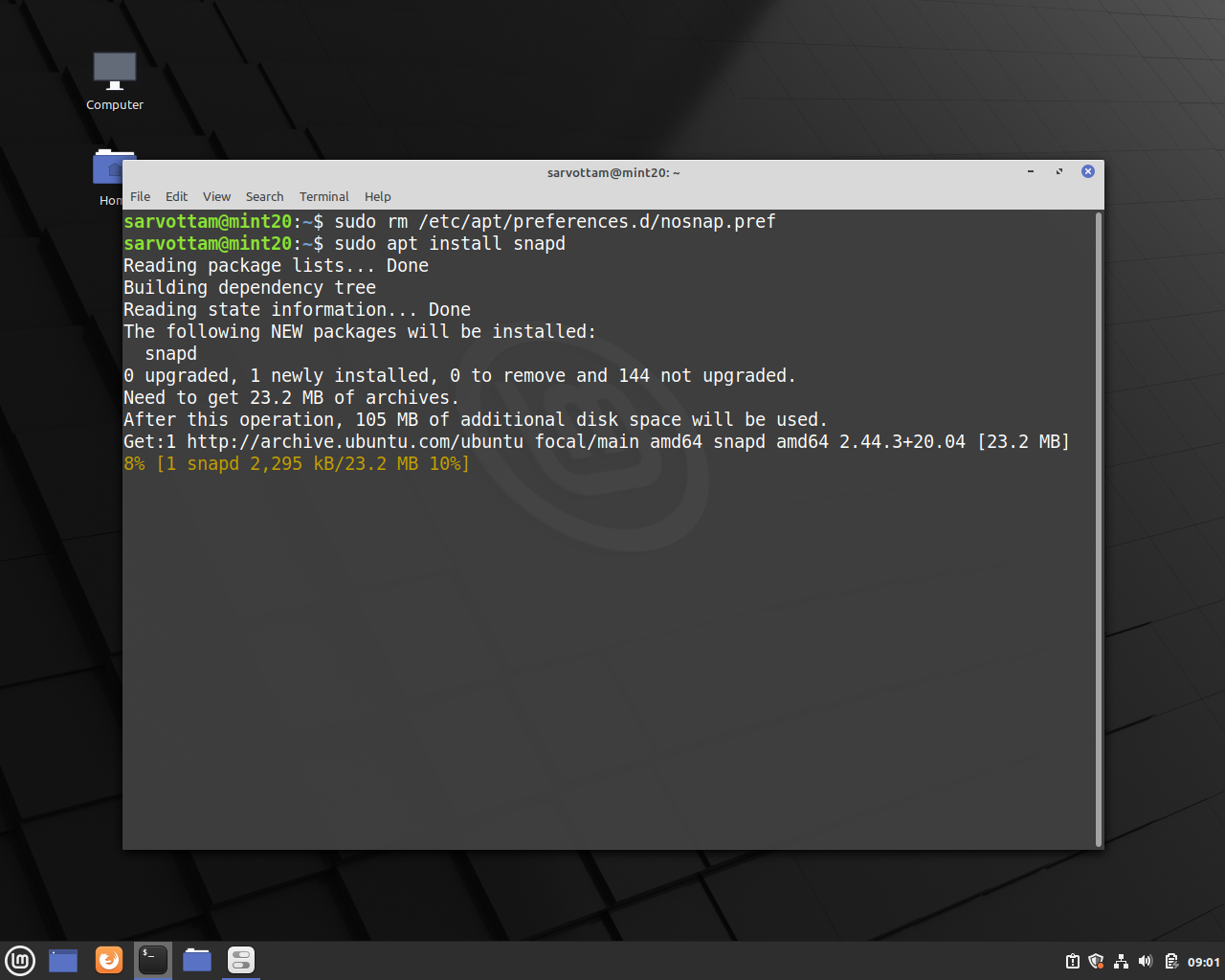 ampps linux mint