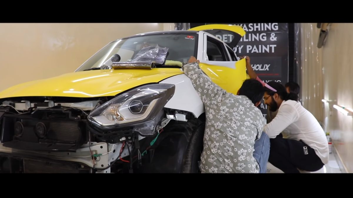 Maruti Swift Body Wrap modification