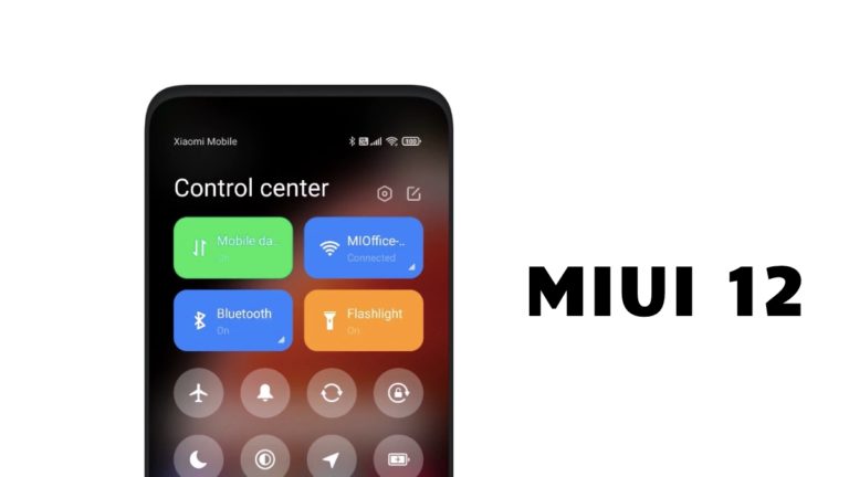 Miui 12 best feature control center