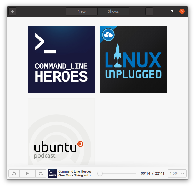 Podcasts — GNOME podcasts client app