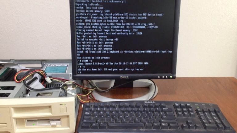 Redditor Booted Linux Kernel 5.8.0-rc2+ From A Floppy On Intel 80486