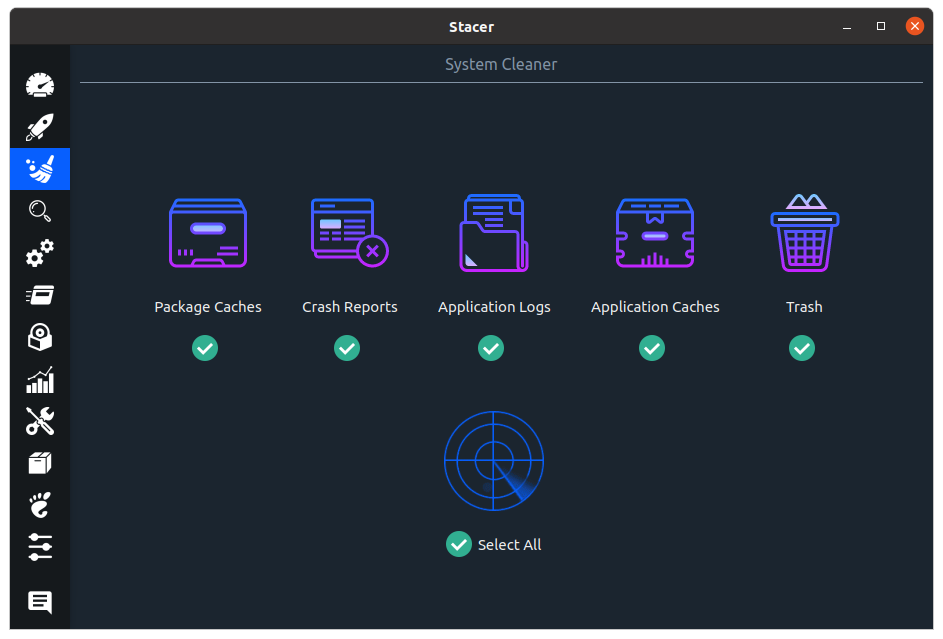 Stacer - System Cleaner — Linux apps
