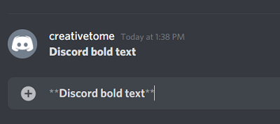 discord bold text