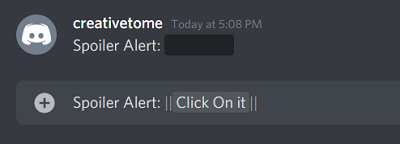 discord spoiler tag text formatting