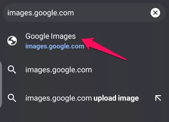 google's reverse image search site