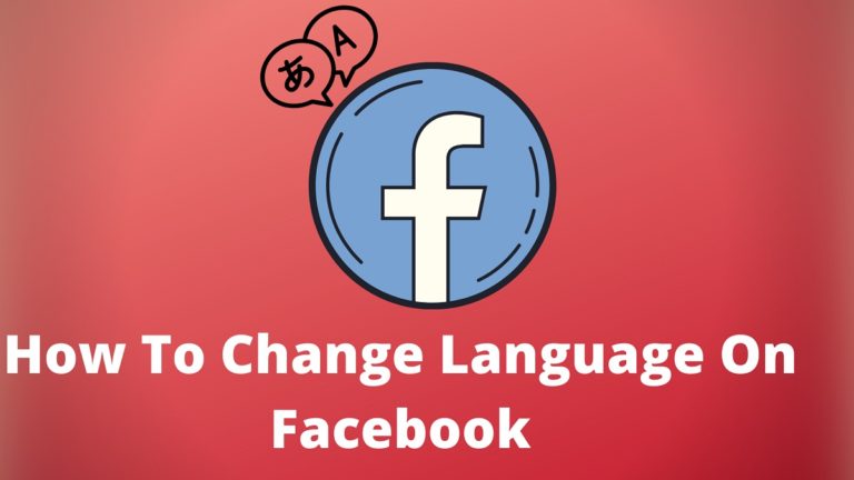 how to change language on Facebook