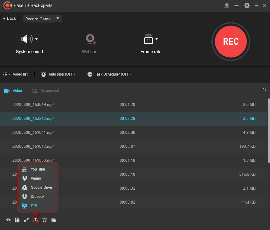 26_EaseUS_RecExperts_Upload_Video