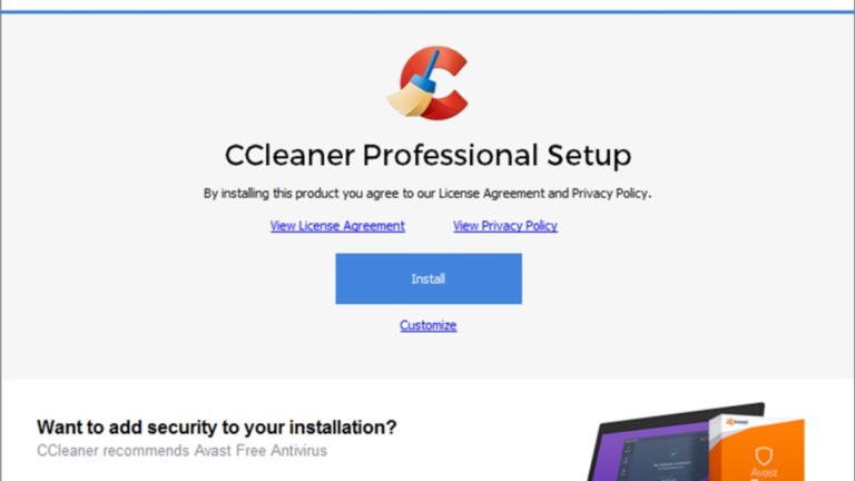 CCleaner Microsoft PUA