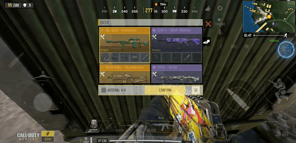 Custom loadouts in COD Mobile Battle royale