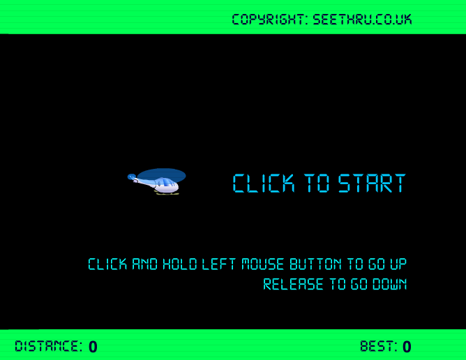 Helicopter Game browser game