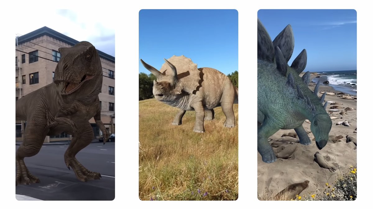 Google 3D Tigers  Google's AR animals: You can get a 3D view of