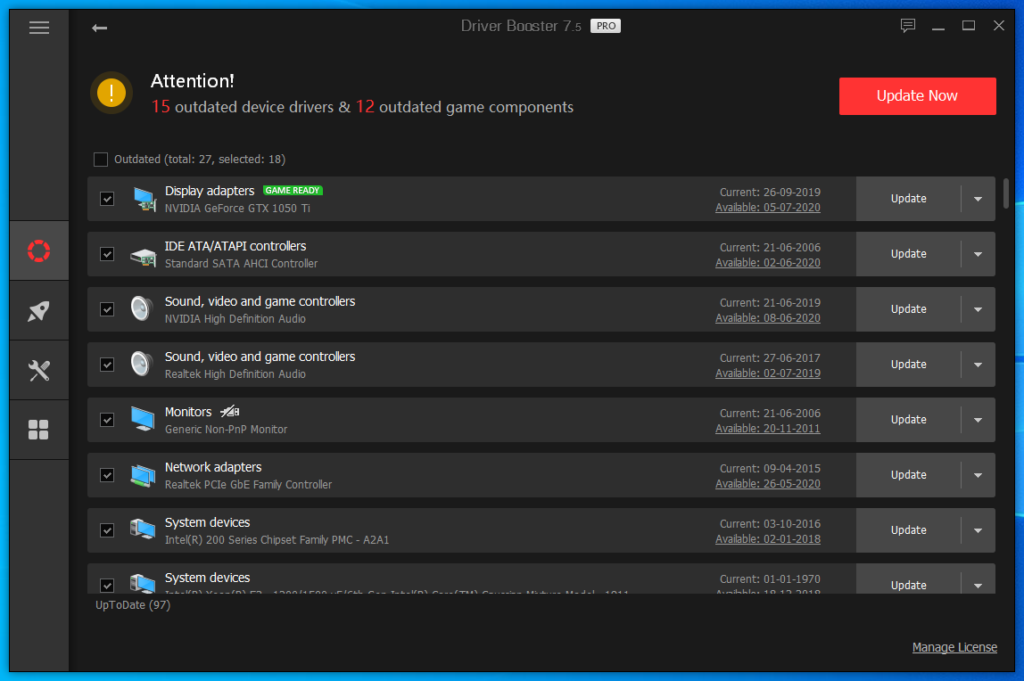 Iobit 2 Driver Booster Scanning