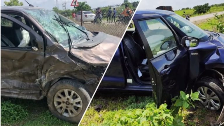 Maruti Suzuki Swift crash with Tata Tiago