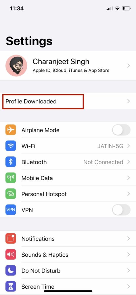 iOS 14 beta profile download