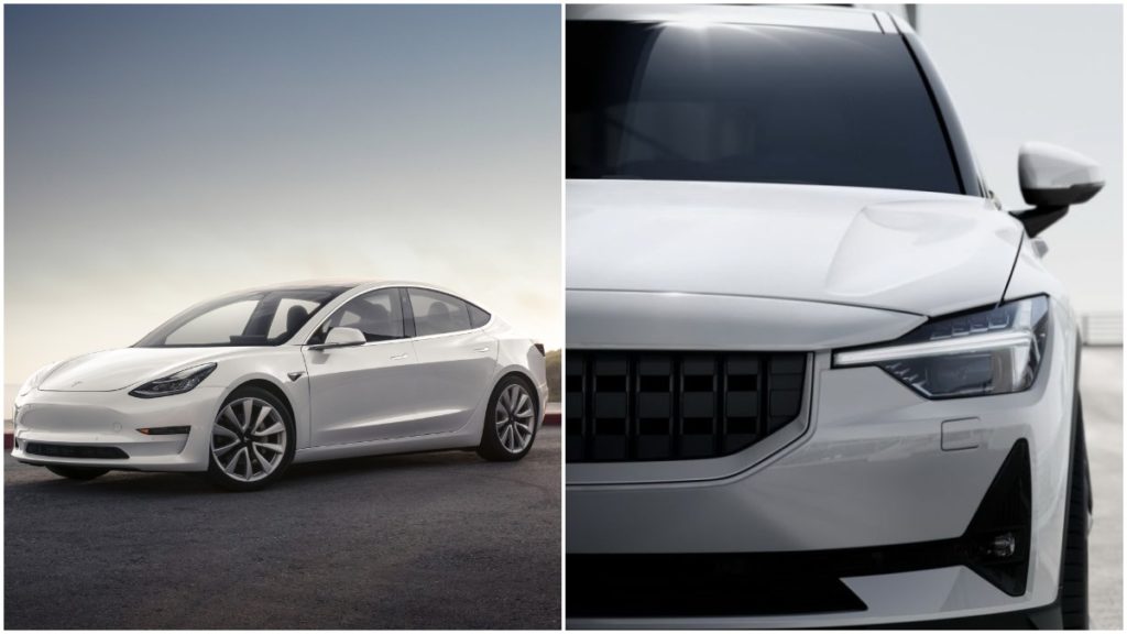 Tesla Model 3 Vs Polestar 2 Handling Comparison