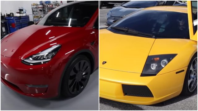Watch: Lamborghini Murciélago Vs Tesla Model Y In 1/4 Mile ...
