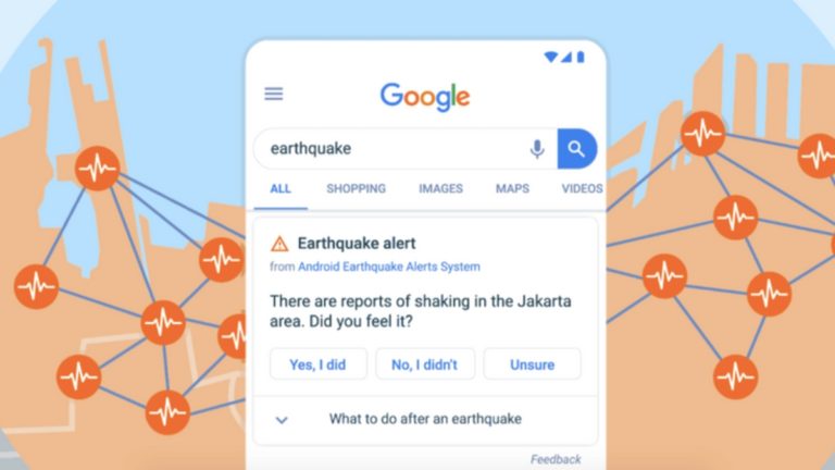 Android earthquake alert system