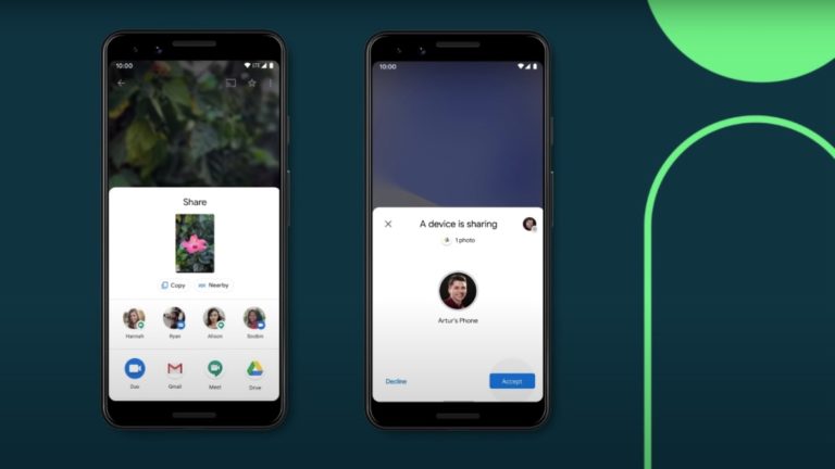 Android nearby share file share