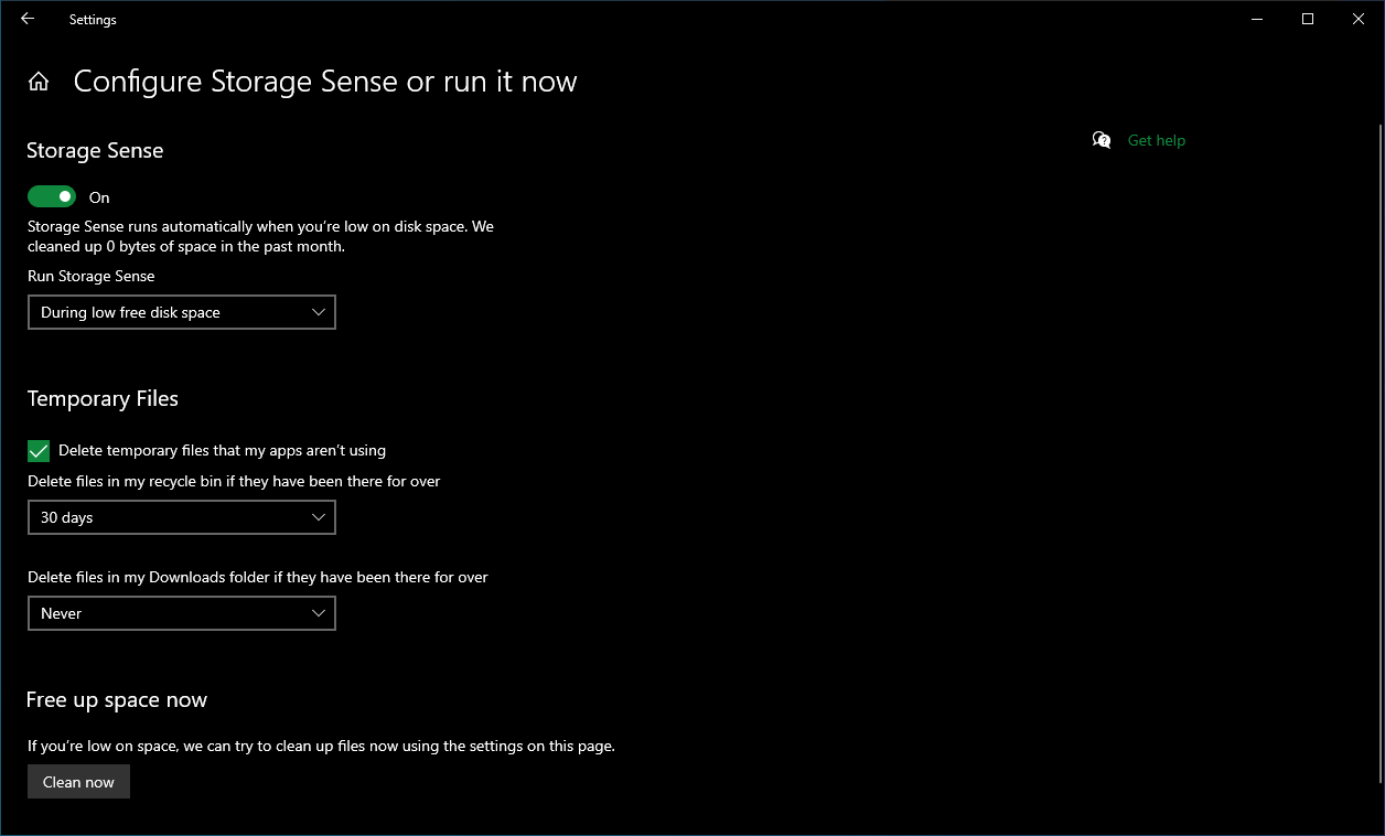 Best PC Cleaner Windows 10 Storage Sense app