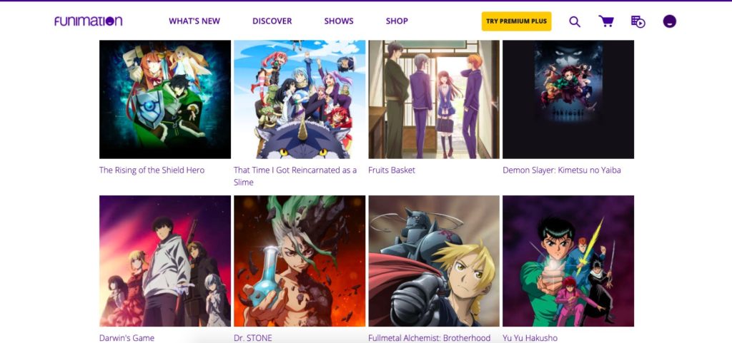 Funimation-anime-streaming-site