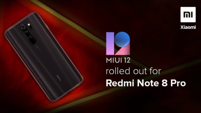 Actualización de MIUI 12 Redmi Note 8 Pro India Actualización de MIUI 12 Redmi Note 8 Pro India