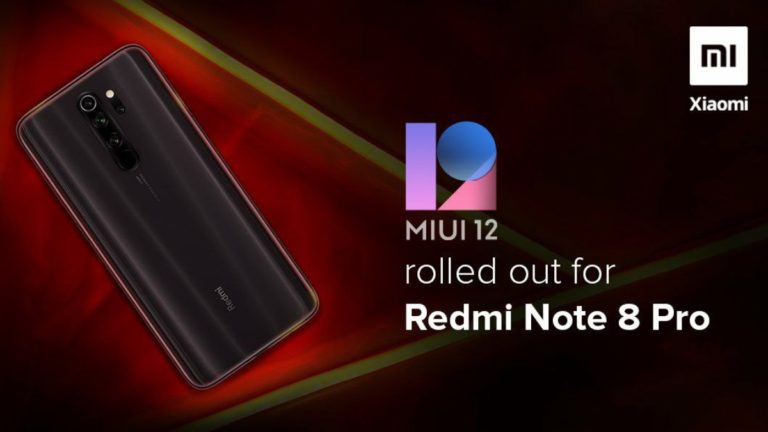 MIUI 12 Redmi Note 8 Pro India update